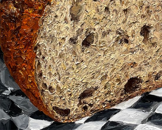 Additional Image of Rosemary Peppercorn Sourdough, original artwork by Mike Geno