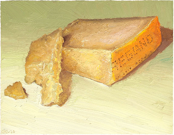 Parmigiano-Reggiano, original artwork by Mike Geno