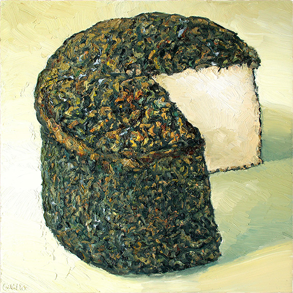 Ricotta Salata Vecchio, original artwork by Mike Geno