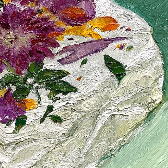 Detail View of Monet, original artwork by Mike Geno