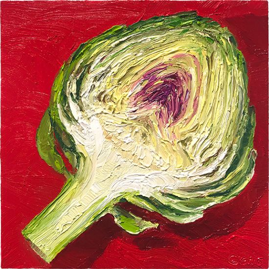 Artichoke, original artwork by Mike Geno