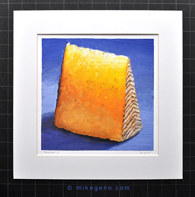 Manchego 2 cheese portrait by Mike Geno
