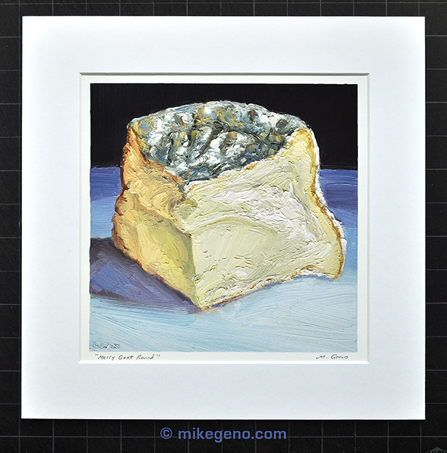 Merry Goat Round cheese print by Mike Geno