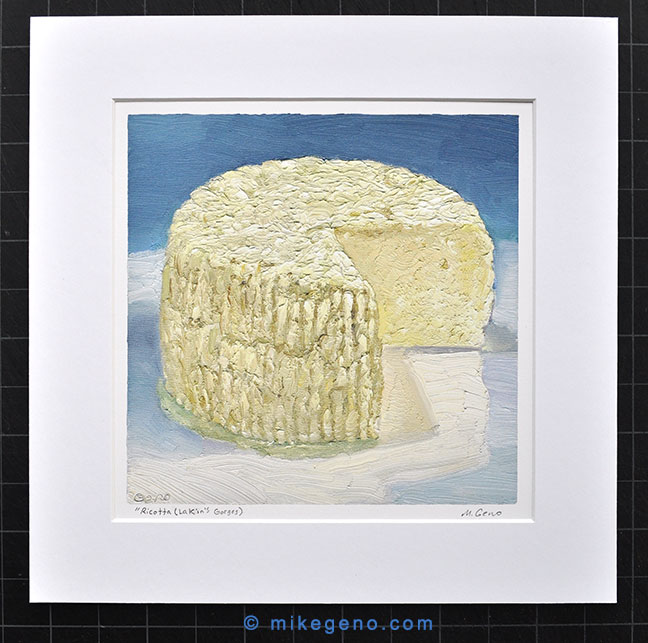 Ricotta Lakin's Gorges cheeseportrait print by Mike Geno