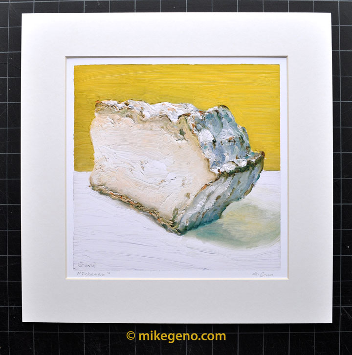 Ticklemore cheese portrait by Mike Geno