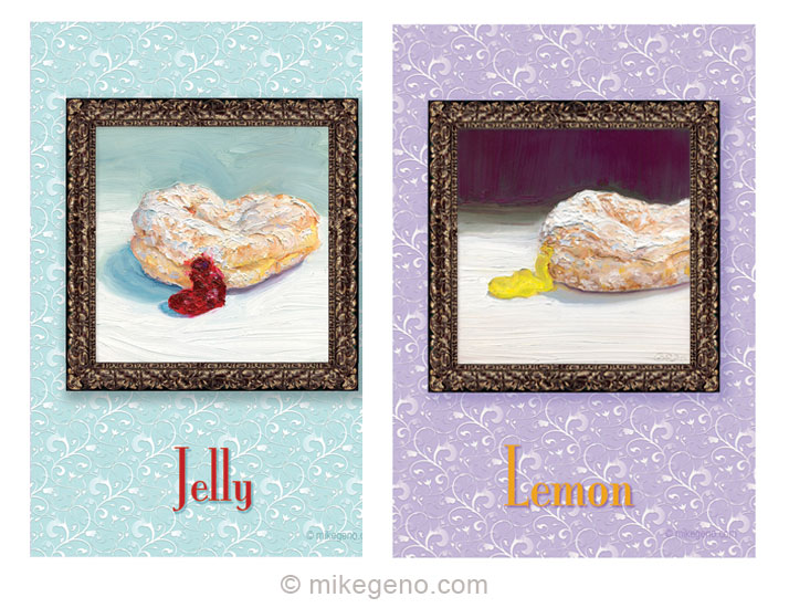 Image 3 of Donut Postcards, original artwork by Mike Geno