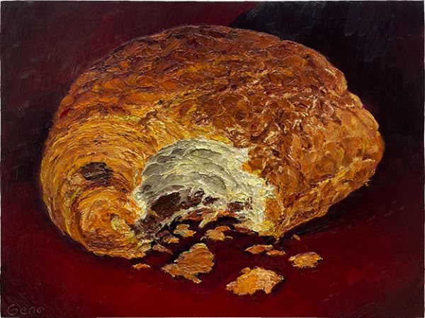 Chocolate Croissant, original artwork by Mike Geno