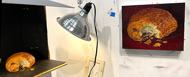  of Chocolate Croissant, original artwork by Mike Geno