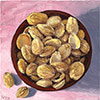 matted print of Marcona Almonds