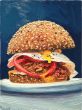 matted print of American Burger