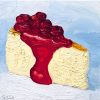 matted print of Cherry Cheesecake