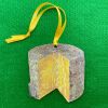 Montgomery's Cheddar Wheel cheese portrait ornament