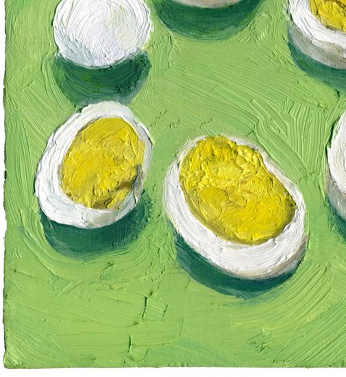 Image 2 of print of Hardboiled Egg, original artwork by Mike Geno