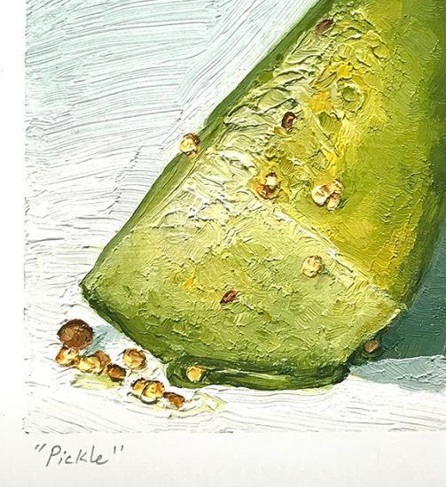 Image 3 of Pickle print, original artwork by Mike Geno
